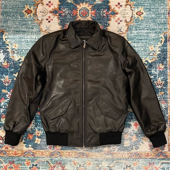 Leather Bomber Jacket - Picture 1 of 7